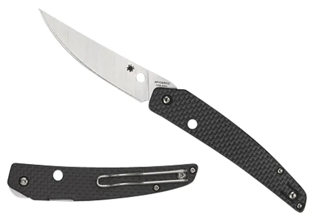 Buy Spyderco C242CFP Ikuchi 3.26" S30V Carbon Fiber Wheel Flipper Knife online