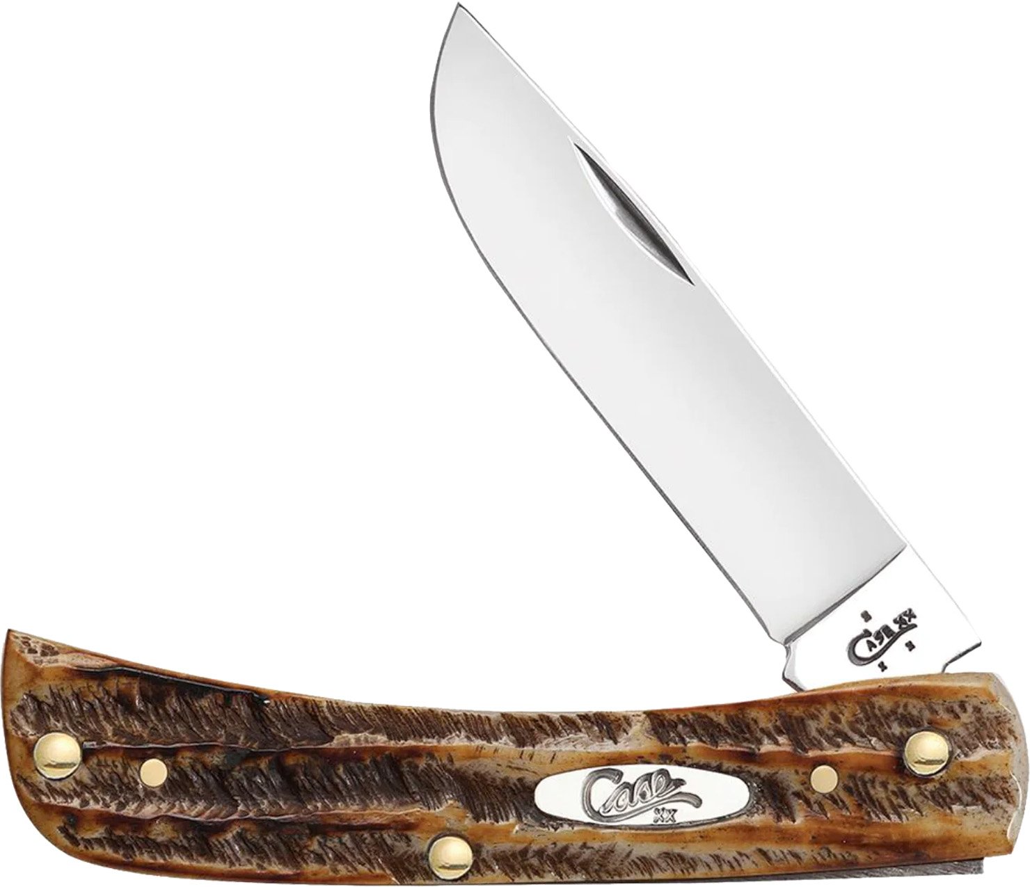 Case Cutlery Sod Buster Jr. 65310 6.5137SS 6.5 Bone Stag - Case Cutlery
