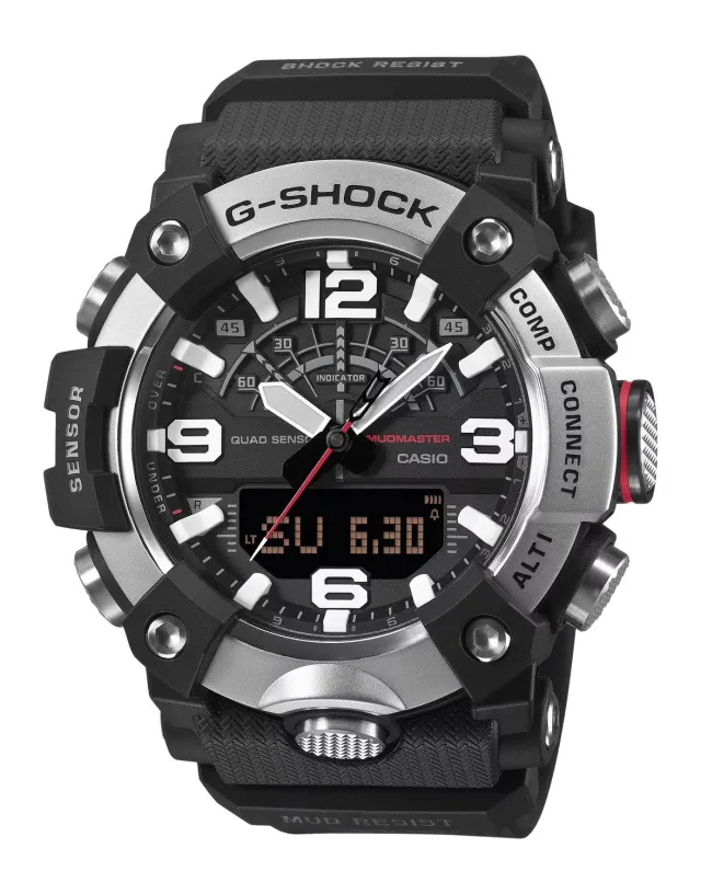 GSHOCK GG-B100XM-1ACR ANALOG-DIG MUDMASTER BK/SIL