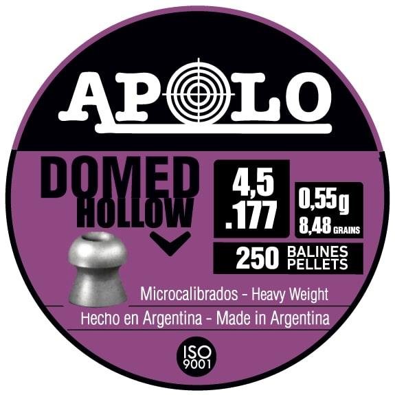 Hatsan Apolo Domed Hollow Air Rifle Pellets 177 Cal 8.48 gr 250/ct - Hatsan - .177