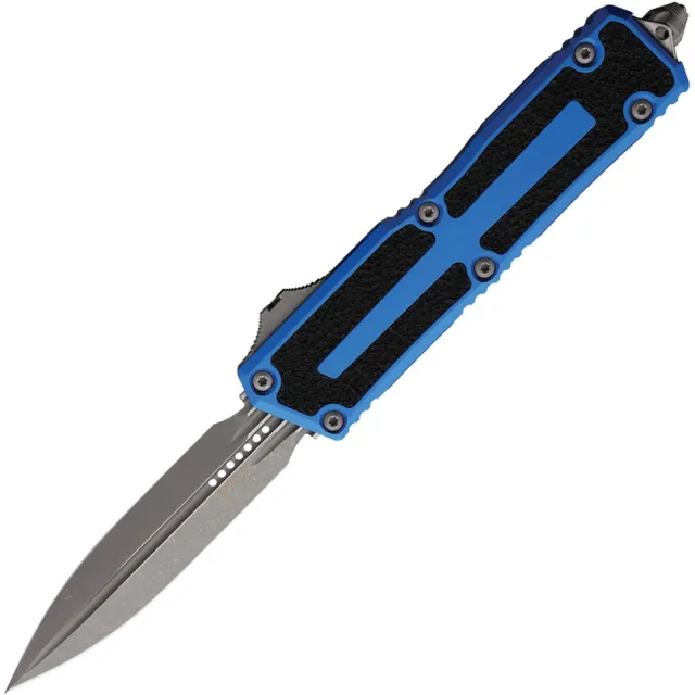 Microtech Scarab II G3 3.97 In D/E Apocalyptic Blue ALU Handle - MICROTECH for sale at Iron and Lace