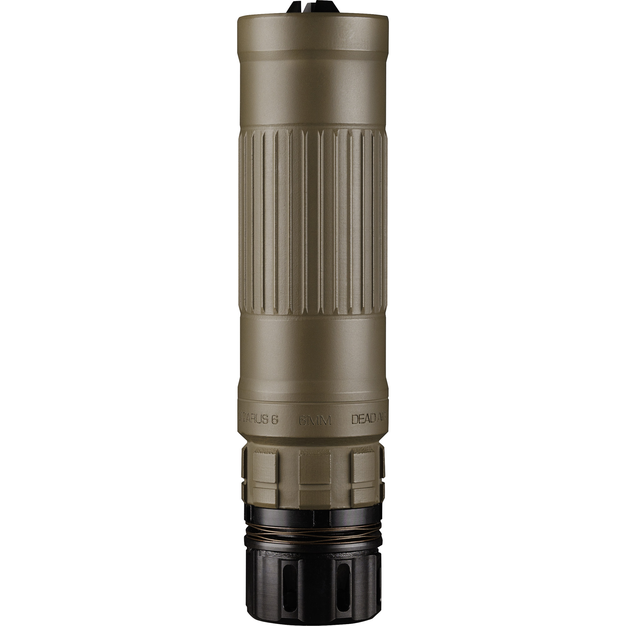 Dead Air LZ6KMFDE Lazarus 6 KeyMo FDE w/Adapter & 3 Prong FH 6mm 223/556 - Dead Air - 5.56MM | 6MM
