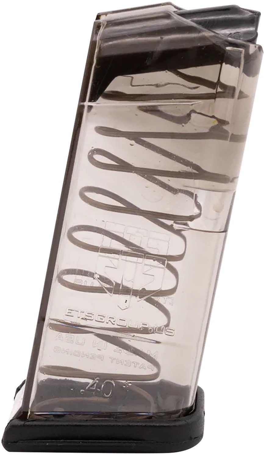 ETS Group Glk27 Pistol Mags 9RD 40 S&W Compatible W/ Glock 27 Clear Polymer - Elite Tactical Systems - 40 S&W