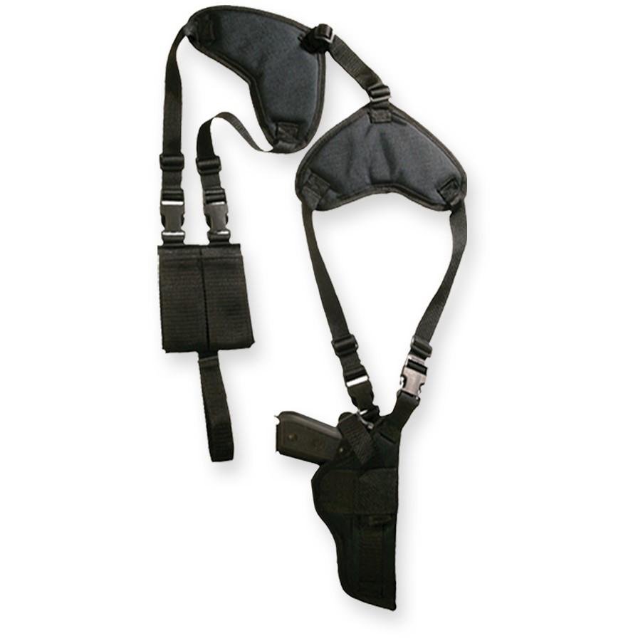 Bulldog WSHD12 Deluxe Shoulder Holster for 3"-4" Revolvers Black Ambi - Bulldog