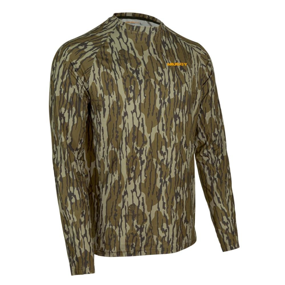 Buy Muddy MUD-BL-CRW-MOB-2X Base Layer Crew Shirt Mossy Oak Bottomland 2X-Large online