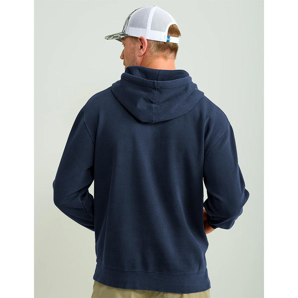 Huk H1300094-413-S Huk'd Up Logo Long Sleeve Hoodie Naval Academy S - Marolina DBA HUK