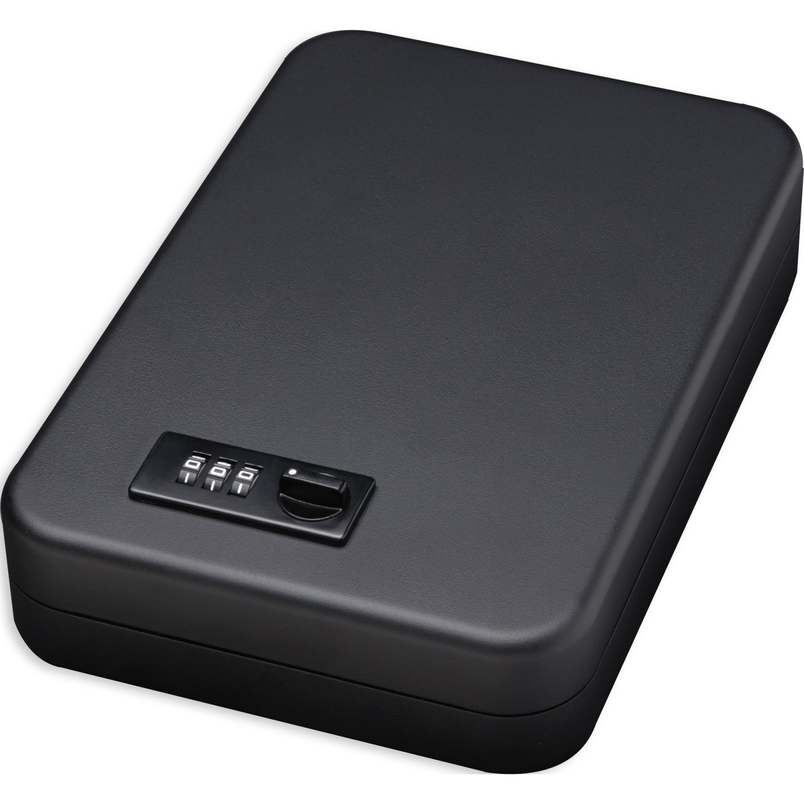 Bulldog BD1126 Personal Vault, Steel, Combo/Key Lock, Black, 9.7"x6.5"x1.8" - Bulldog