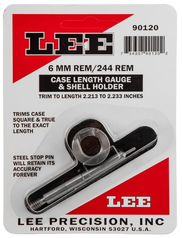 Buy Lee Precision Case Length Gage and Shell Holder 6mm Rem 90120 online