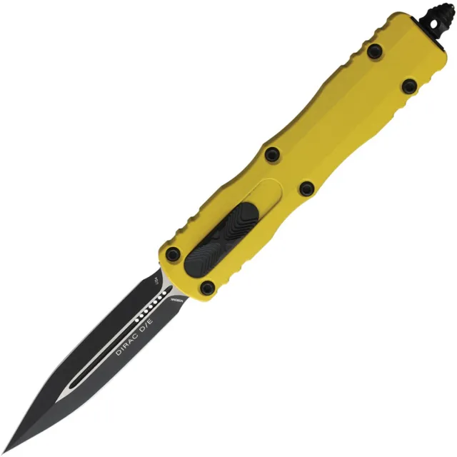 Microtech 225-1YW Dirac 2.92 In D/E Black Yellow Alu Handle - MICROTECH