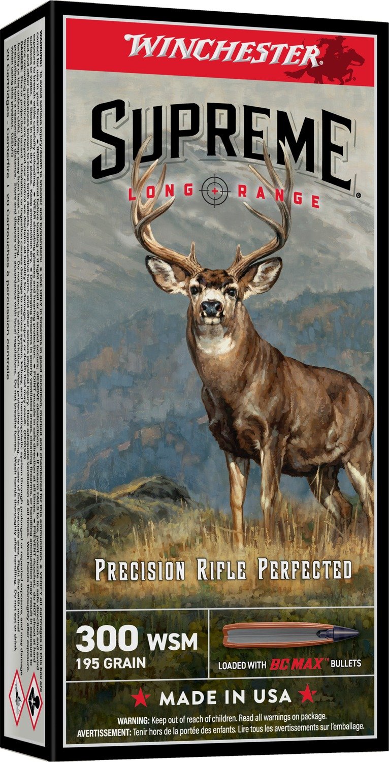 WIN SUPREME LR BC MAX 300WSM 195GR 20/10 - Winchester - .300 WSM