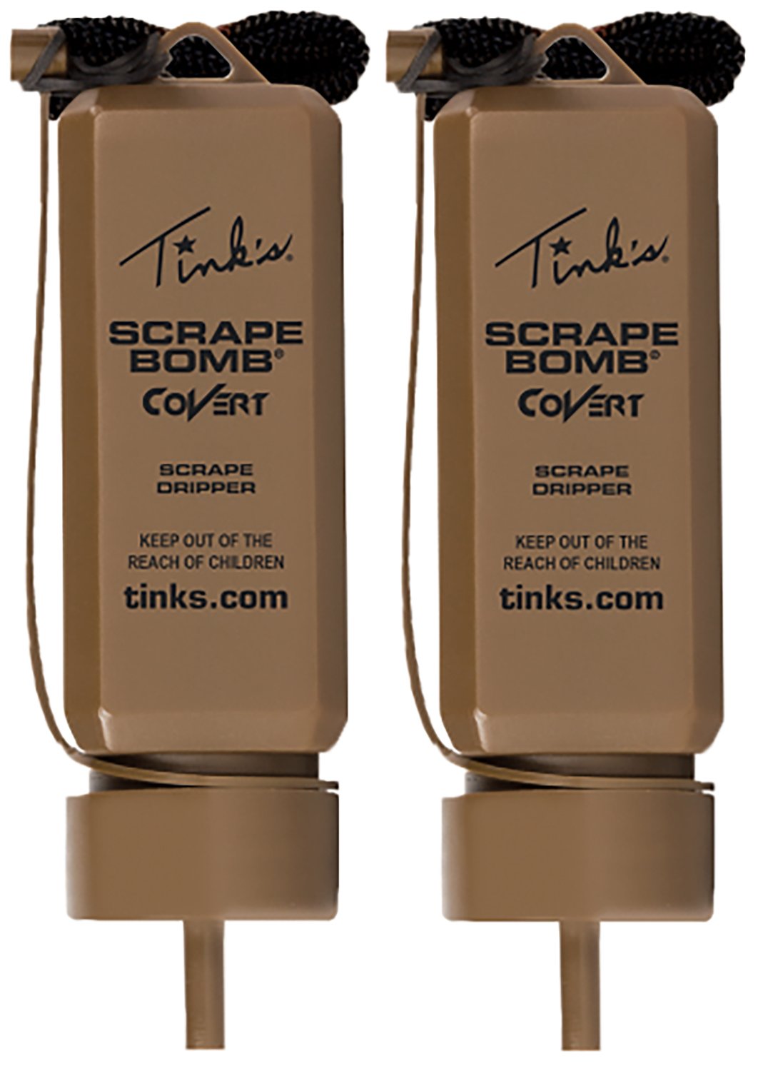 Tinks W5104 Covert Scrape Bomb Dripper 2 oz Earth Brown 2 Pack - TINK'S SCENTS