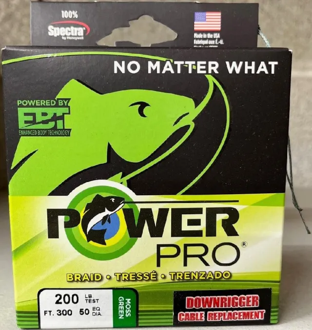 POWER DR200450G 200lb 450ft Green Downrigger Line