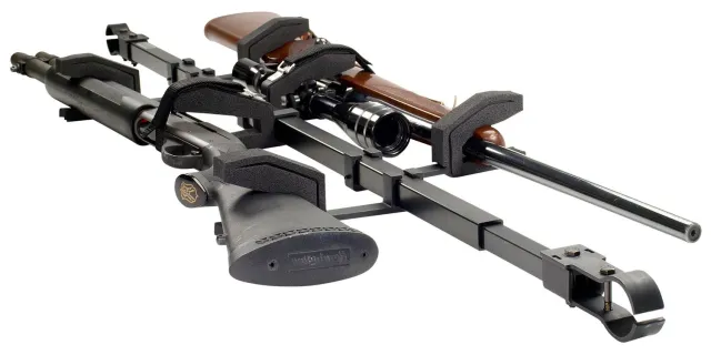 Big Sky Racks SBR2GUTV Sky Bar 2 Gun Rack Black Steel Overhead Mount - Big Sky Racks
