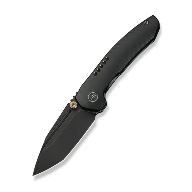 We Knife Micro Trogon Black Titanium Handle Folding Thumb Stud - We Knife