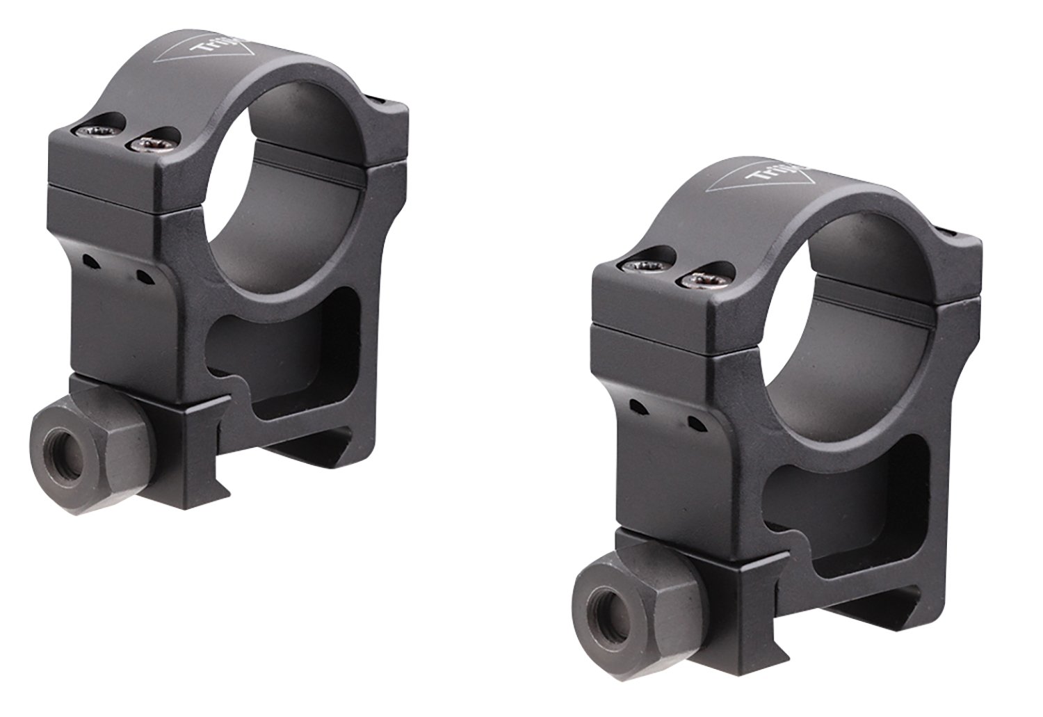 Trijicon AC22006 1" Riflescope Rings Extra High Anodized Aluminum Black - Trijicon - 1"