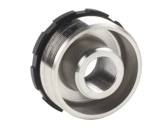 Gemtech 13891 Direct Thread Adapter Black 1.375x24 to 5/8x24