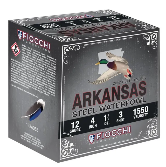 Buy Fiocchi Arkansas Steel Shotgun Ammo 12 ga. 3 in. 1 1-5 oz. 1550 FPS Sh... online