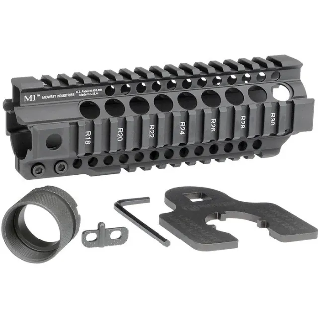Midwest Industries MI-CRT7.25 AR-15 Combat Rail 7.25" Free Float Handguard - Midwest Industries