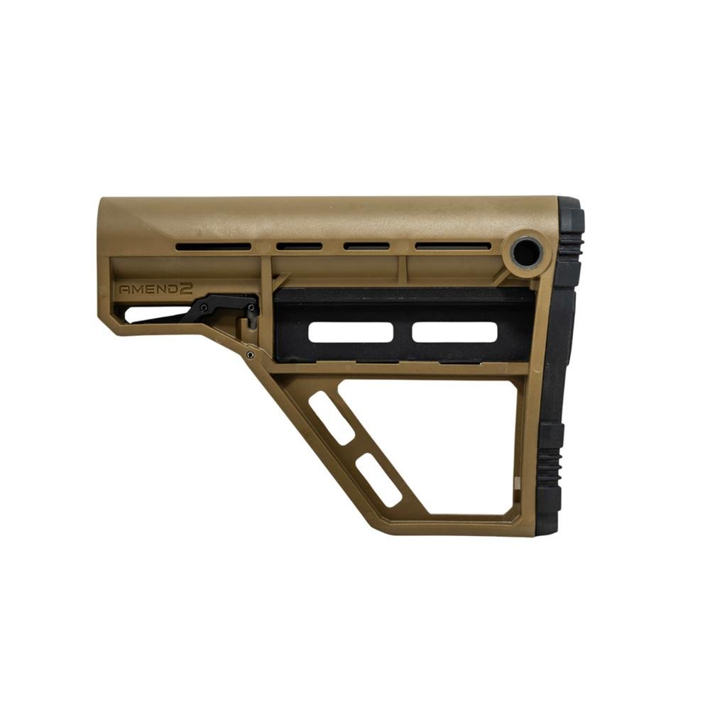 Amend2 AMS Modular Stock Coyote Brown AR-15 Adjustable Mil-Spec - C&E Innovations DBA Amend2