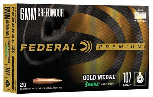 Buy Federal GM6CRDM1 6mm Creedmoor 107 Grain BTHP 20 Rounds Brass online