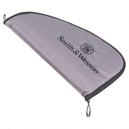 Smith & Wesson M&P 110020 Large Defender Handgun Case, Gray/Black Nylon, 16x9x1.5in, Padded, Zipper Access - Smith & Wesson