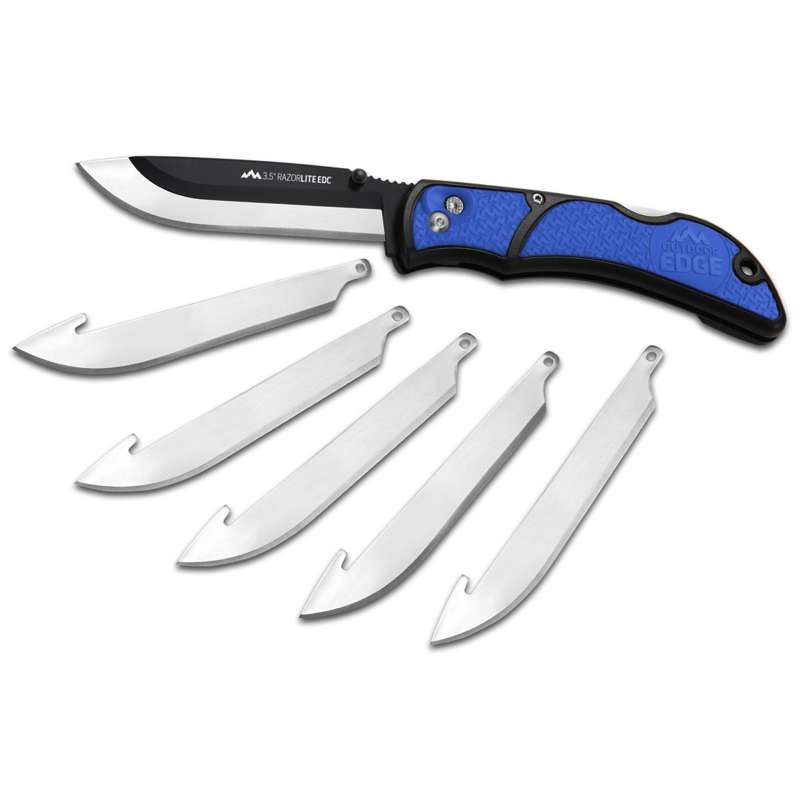 Buy Outdoor Edge RLU40C RazorLite 3.5" Folding Knife 420J2 SS Black/Blue Handle online
