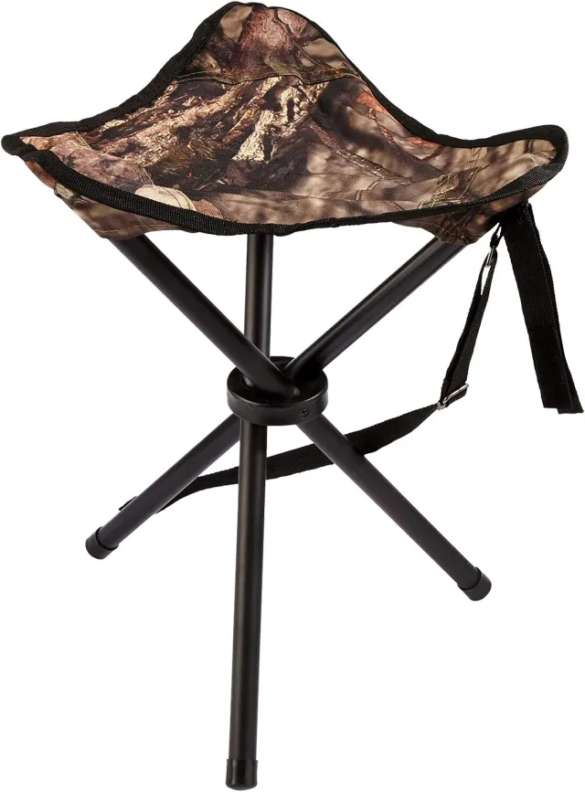 Ameristep AMSAMEFT1010 Tripod Stool Mossy Oak Heavy-Duty Fabric/Steel
