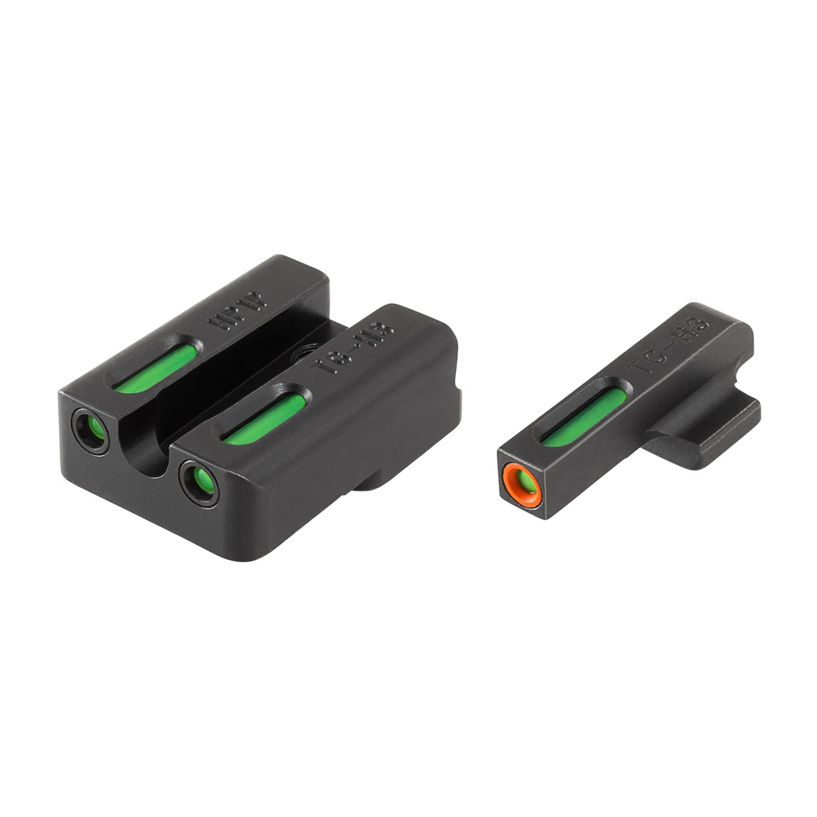 TruGlo TG13HP1PC TFX Pro Night Sight Black Tritium Fiber Optic HK 45C - TRUGLO