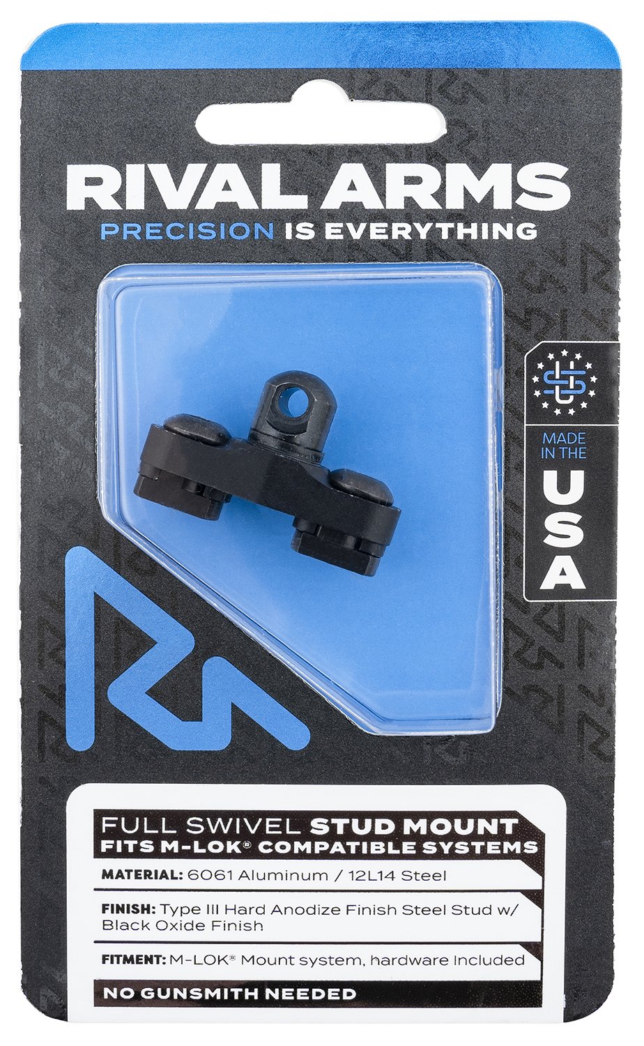 Buy Rival Arms RA-RA92M1B M-LOK Sling Swivel Stud Adapter Black Aluminum online