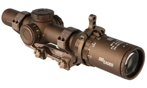 Sig Sauer Tango6T DVO 1-6x24mm FFP Rifle Scope FDE - Sig Sauer - 24MM