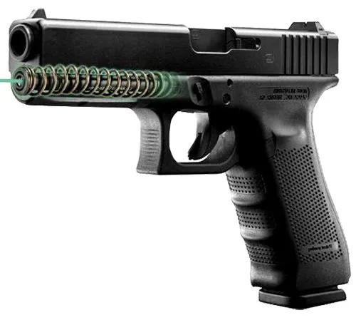 LaserMax LMSG417G Green Guide Rod Laser for Glock 17/34 Gen 4 - LaserMax - 0.63" AT 20 YARDS