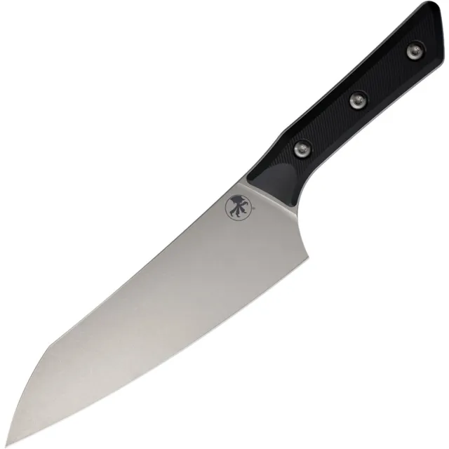 Microtech 3000-10BK 8 In Chef Knife SE Stonewash Black G-10 Handle - MICROTECH for sale at Iron and Lace