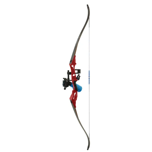 Fin Finder 81381 Bank Runner Bowfishing Recurve 35 lbs RH 58" Red - Fin-Finder