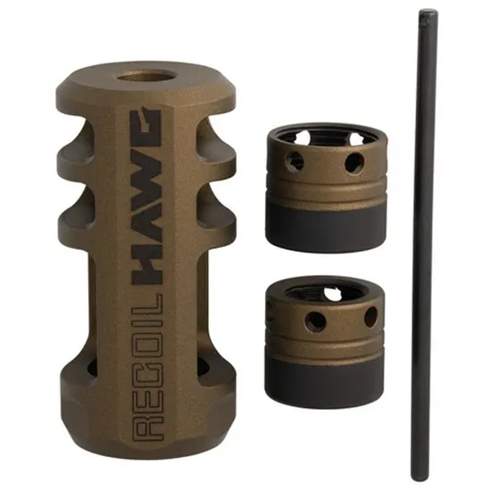 Browning Sporter Recoil Hawg Muzzle Brake .30 Caliber Bronze 2.2 in - Browning - .30 or smaller