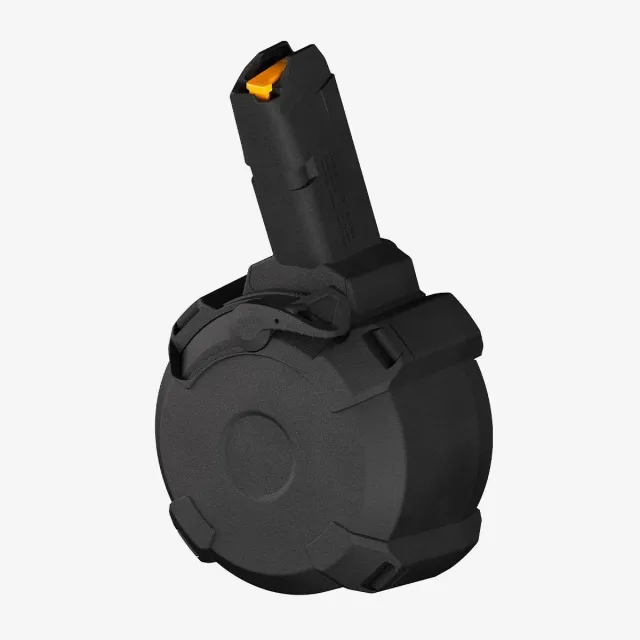 Magpul MAG1137-BLK PMAG D-50 GL9 9mm 50-Round Drum Magazine Black - Magpul Industries - 9 mm Luger