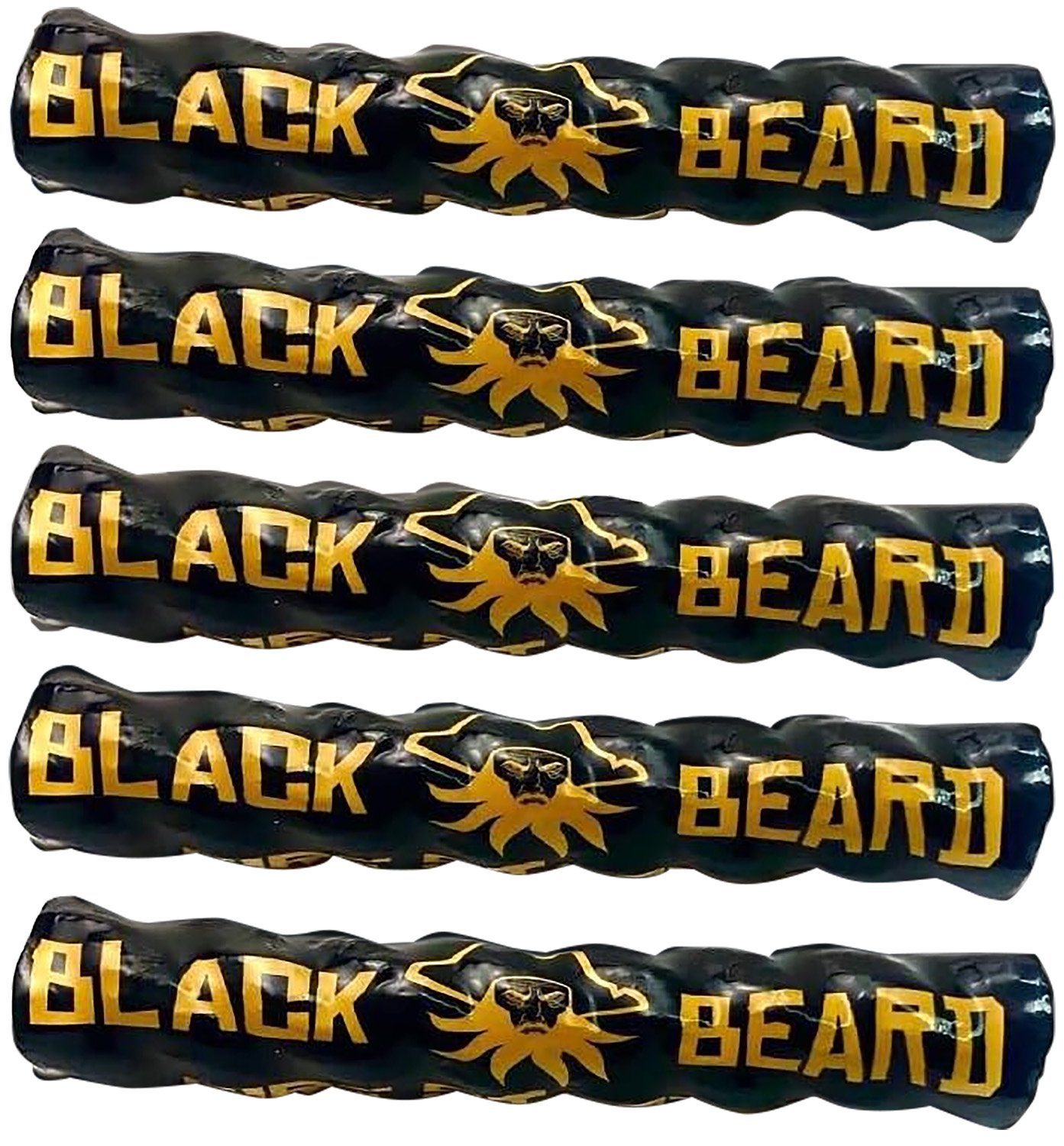 Blackbeard 5PACK Fire Starters Black Cotton Wax-Infused Rope - BLACKBEARD