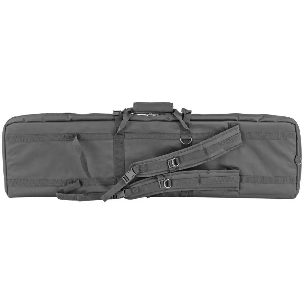 Bulldog 43" Double Tactical Case 3 Large Access Pockets Black BDT6043B - Bulldog