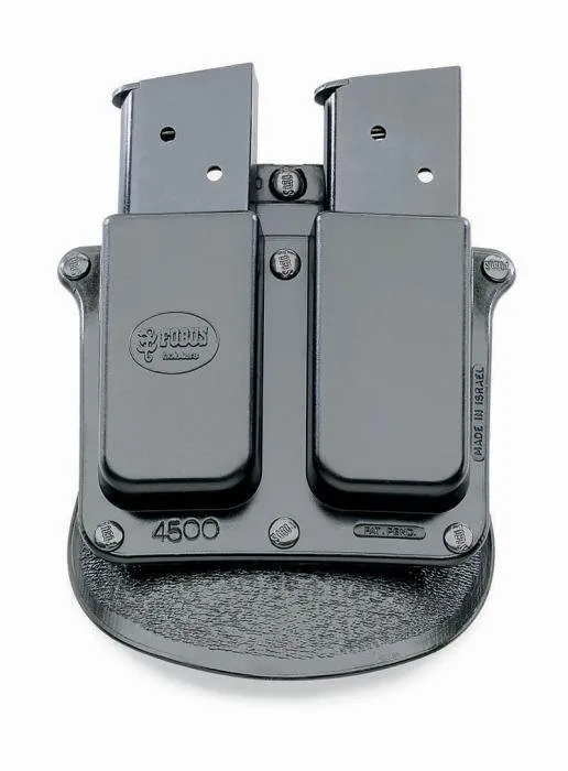 Fobus 4500NDP Tactical Paddle Double Mag Pouch Single Stack .45ACP