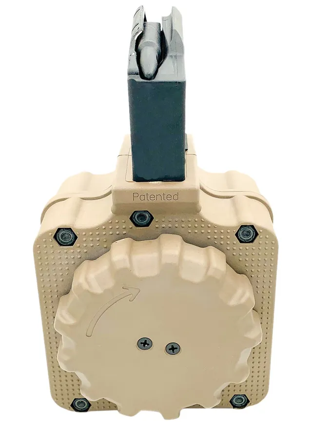 ProMag DRM-A1-FDE .308 50-Round Drum Magazine FDE Polymer - Pro-Shot Products - 50RDS