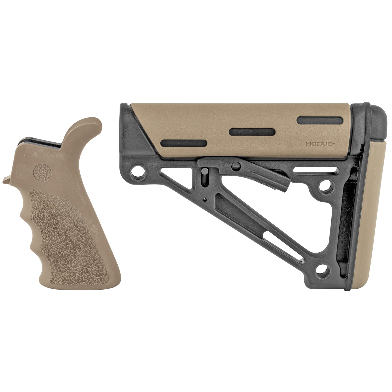 Hogue AR-15/M16 Grip & Collapsible Buttstock Kit FDE - Hogue