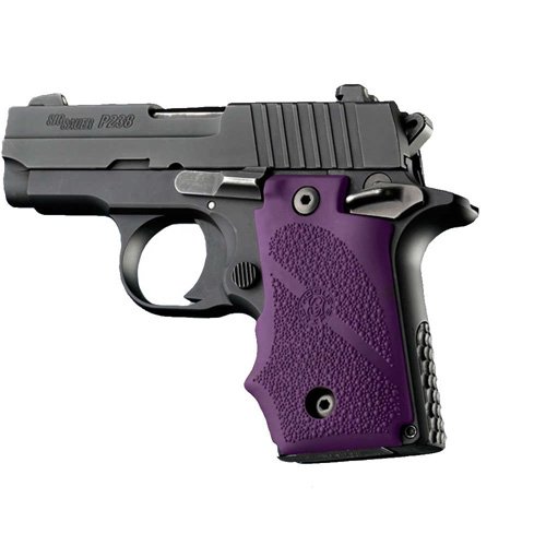 Hogue SIG P238 Cobblestone Rubber Grips Purple - Hogue