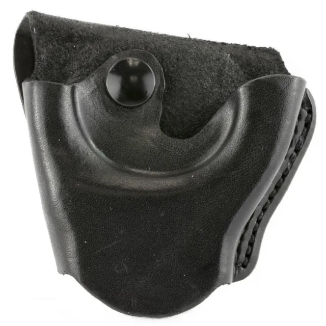 DeSantis A04BJG1Z0 Cuff Case S&W 100 Black Leather Ambi Snap Belt - DeSantis