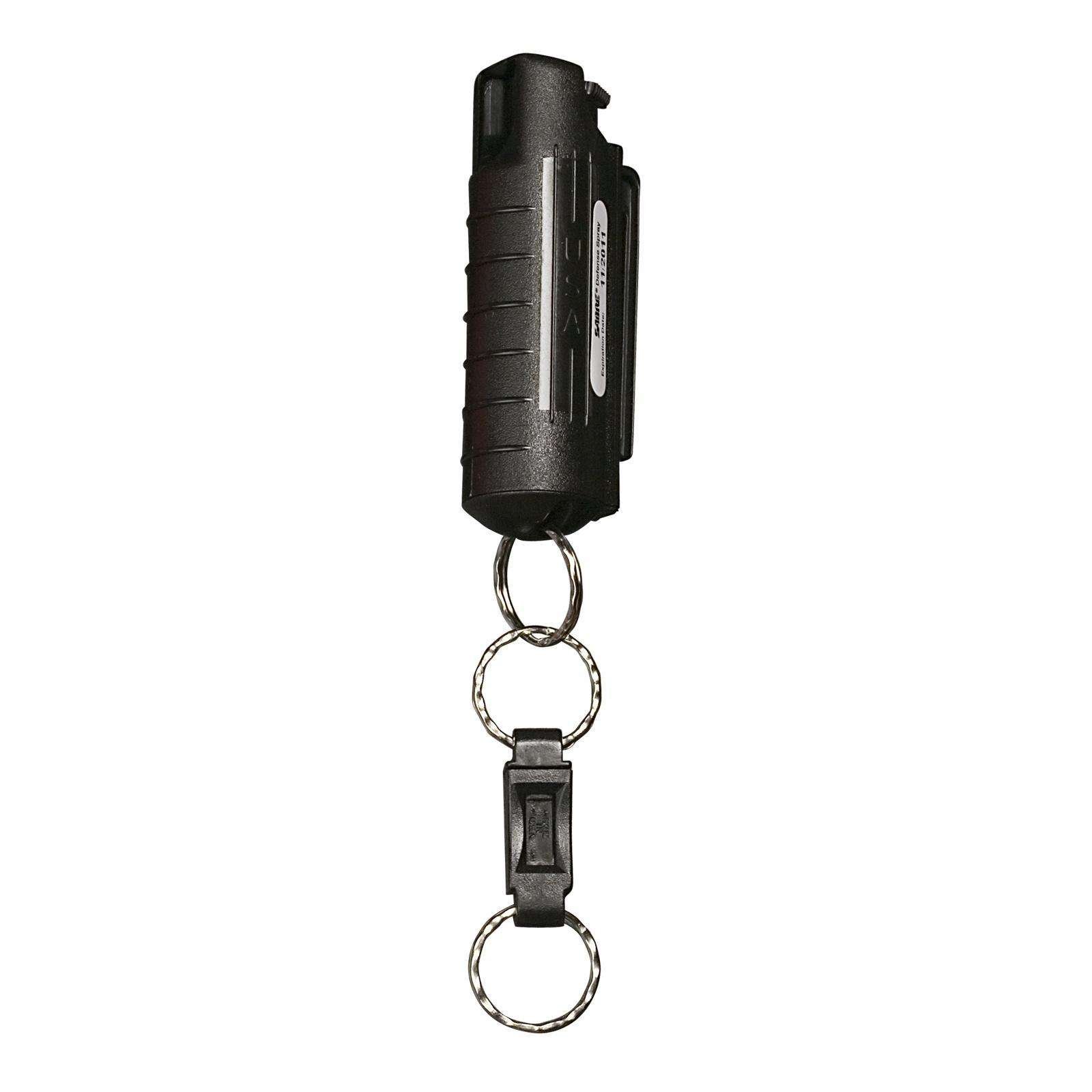 Buy Sabre 3-in-1 Blk Key Case Pepper Spray w/Quick Release Ring (HC-14-BK) online