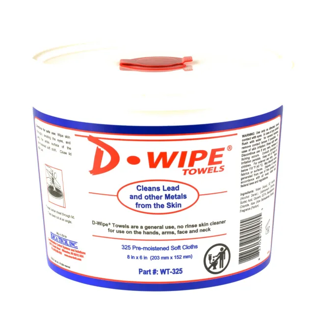 D-Lead D-Wipe Towels 325 Count Pre-Moistened Metal Dust Cleaning Towels - D-Lead