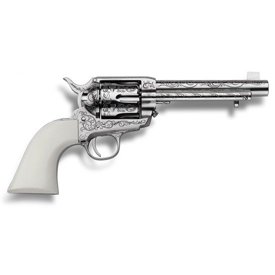 Buy Cimarron Bat Masterson 45LC 5.5" Nickel Engraved Revolver 844234239993 online