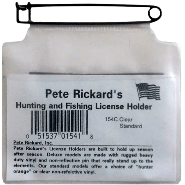 Buy Rickards 154C Clear Hunting License Holder, 4x5 Inches Size online