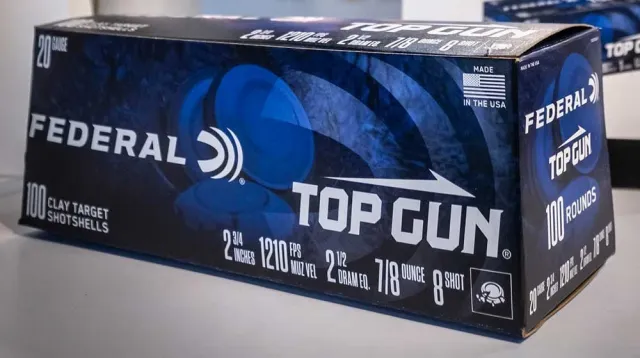 Federal Premium Top Gun 20 Gauge 2.75" 7/8oz #8 Shot 100 Rounds - Federal Premium Ammunition - 20 GAUGE 2.75"