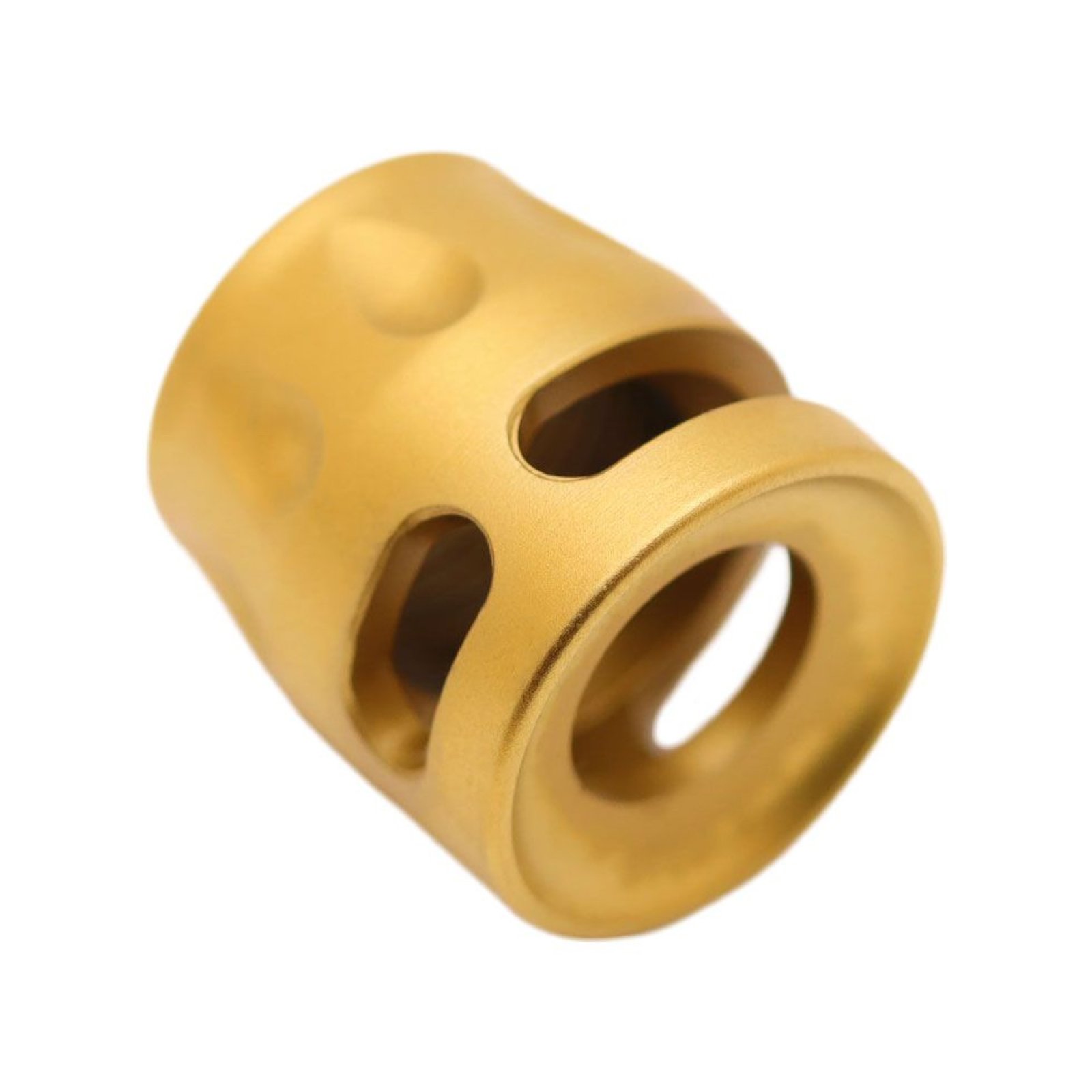 True Precision TPSMICROG Micro Compensator Gold 416R Stainless 1/2"x28 9mm - True Precision - 9MM