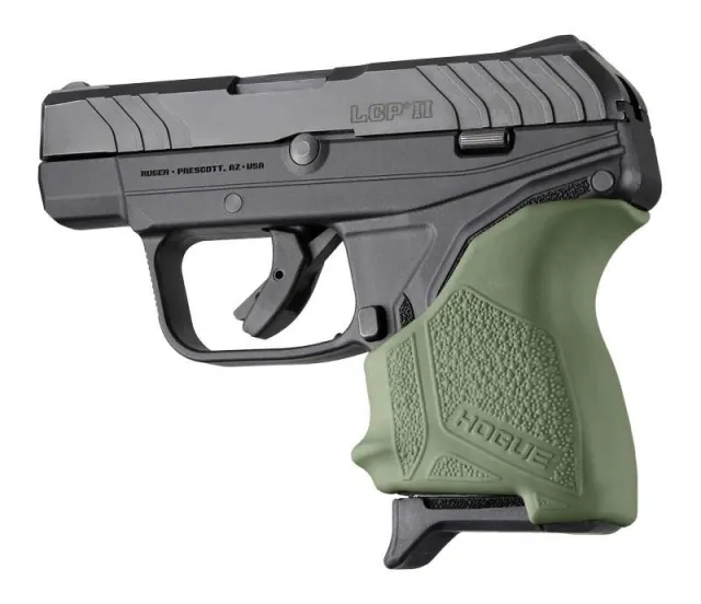 Hogue HandAll Beavertail Grip Sleeve for Ruger LCP II OD Green - Hogue