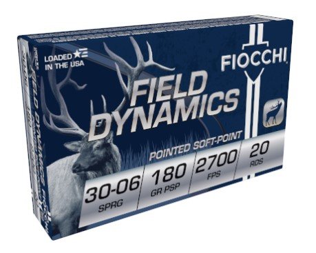 Fiocchi 3006D Field Dynamics .30-06 Springfield 180gr PSP 20rd Ammo - Fiocchi - 30-06 SPRINGFIELD